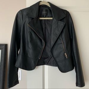 Women’s Dynamite Leather Jacket Size Small Black